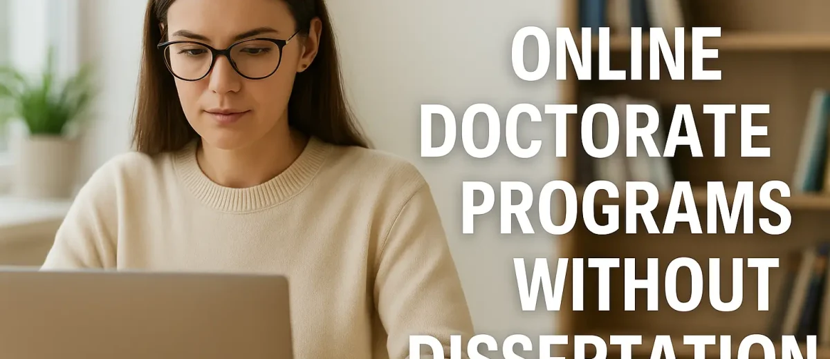 No Dissertation Online Doctorate Programs 2025-2026: The Complete Guide 